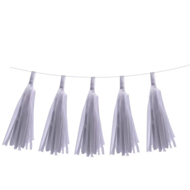 Borla de Papel para Festa Branco, 5 un